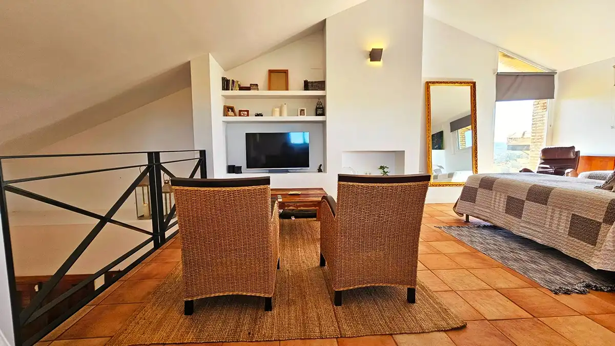 Living room of Houses for sale in El Madroño  with Air Conditioner and Private garden