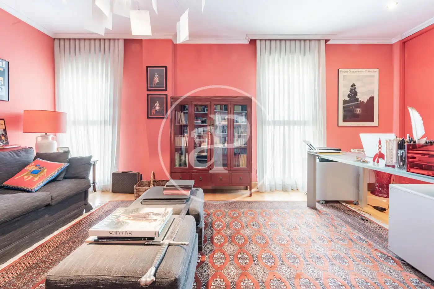 Sala de estar de Casa adosada en venta en Madrid con Aire acondicionado, Calefacción y Jardín privado