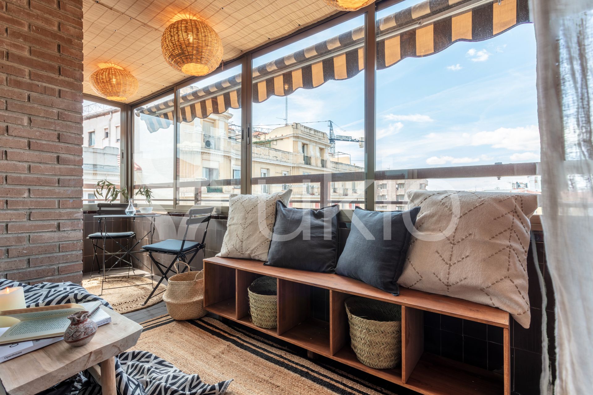 Terraza de Apartamento de alquiler en  Madrid Capital con Aire acondicionado, Calefacción y Terraza