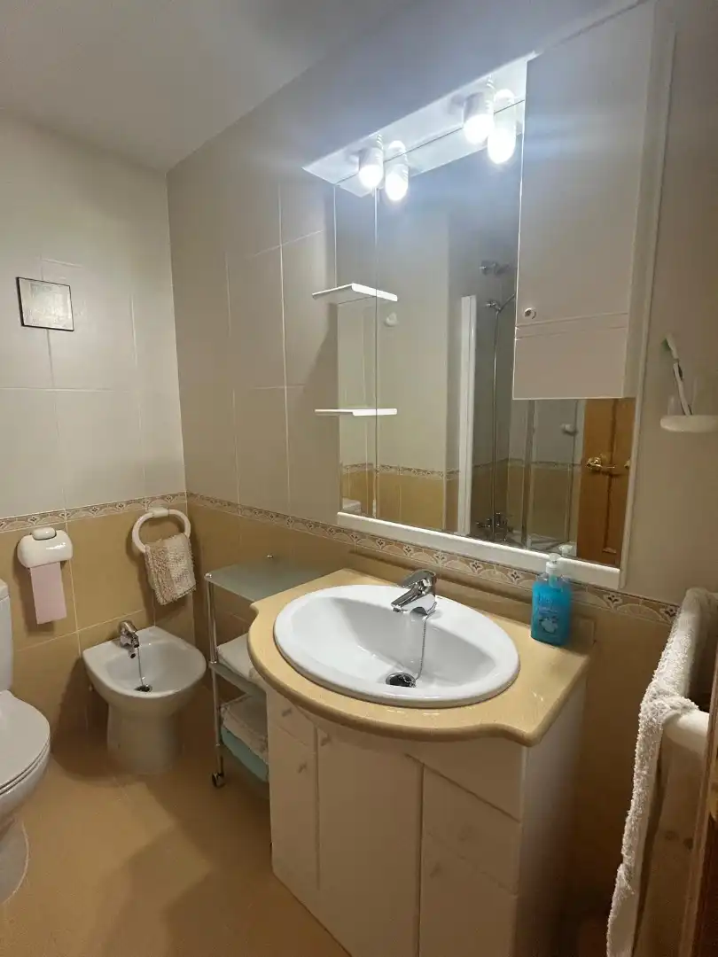 Baño de Apartamento en venta en Gandia con Aire acondicionado, Amueblado y Piscina comunitaria