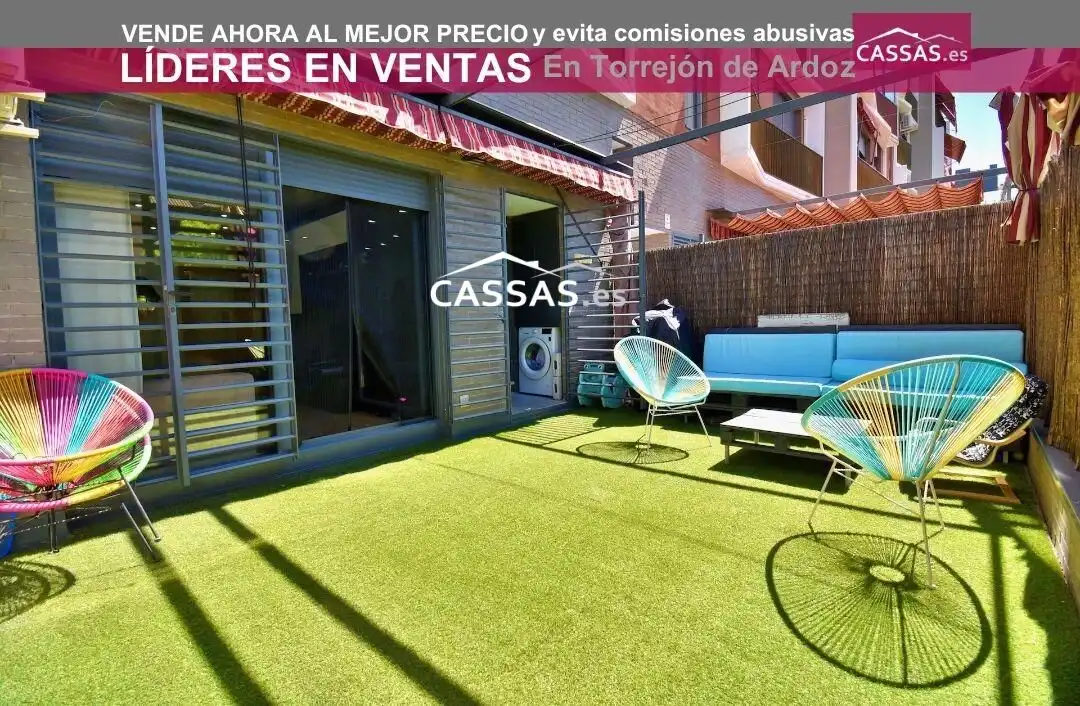 Terraza de Planta baja en venta en Torrejón de Ardoz con Aire acondicionado, Calefacción y Jardín privado