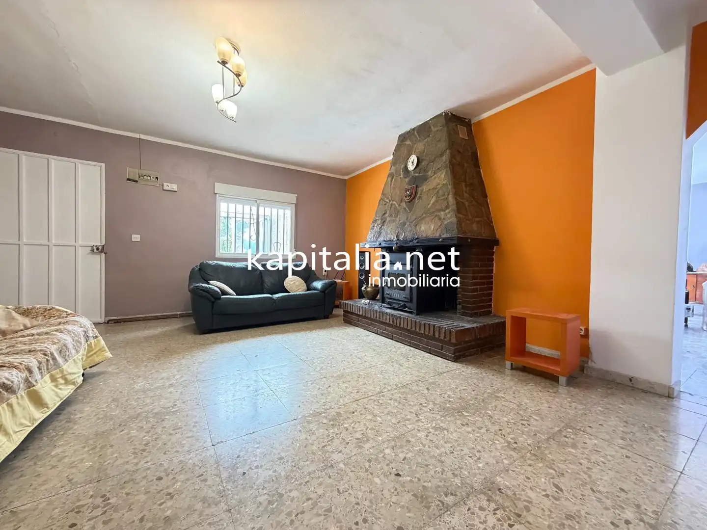 Living room of Houses for sale in Millena  with Heating, Terrace and Swimming Pool