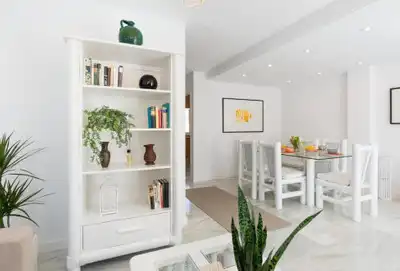 Comedor de Casa adosada en venta en Benalmádena con Aire acondicionado, Calefacción y Jardín privado