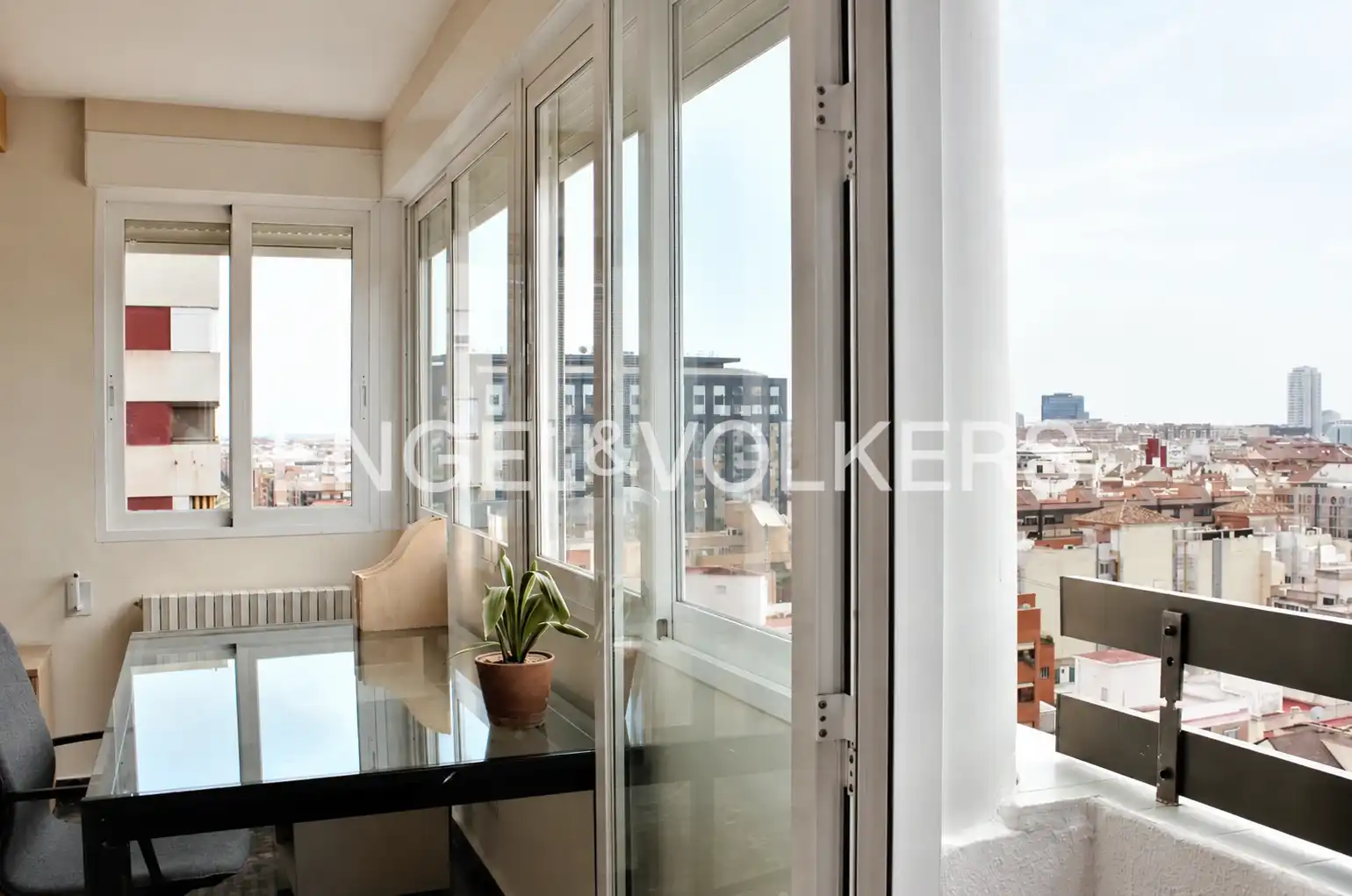 Balcony of Flat for rent in Valencia  with Heating, Furnished and Balcony