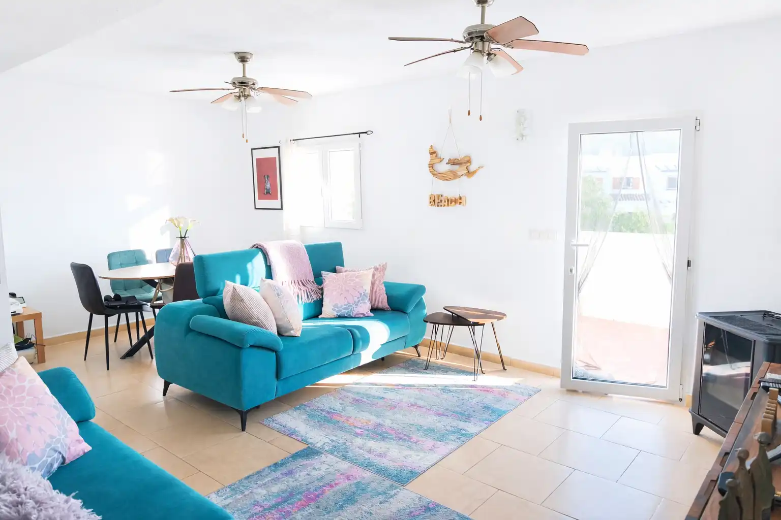 Sala de estar de Casa o chalet en venta en Mojácar con Aire acondicionado, Calefacción y Terraza