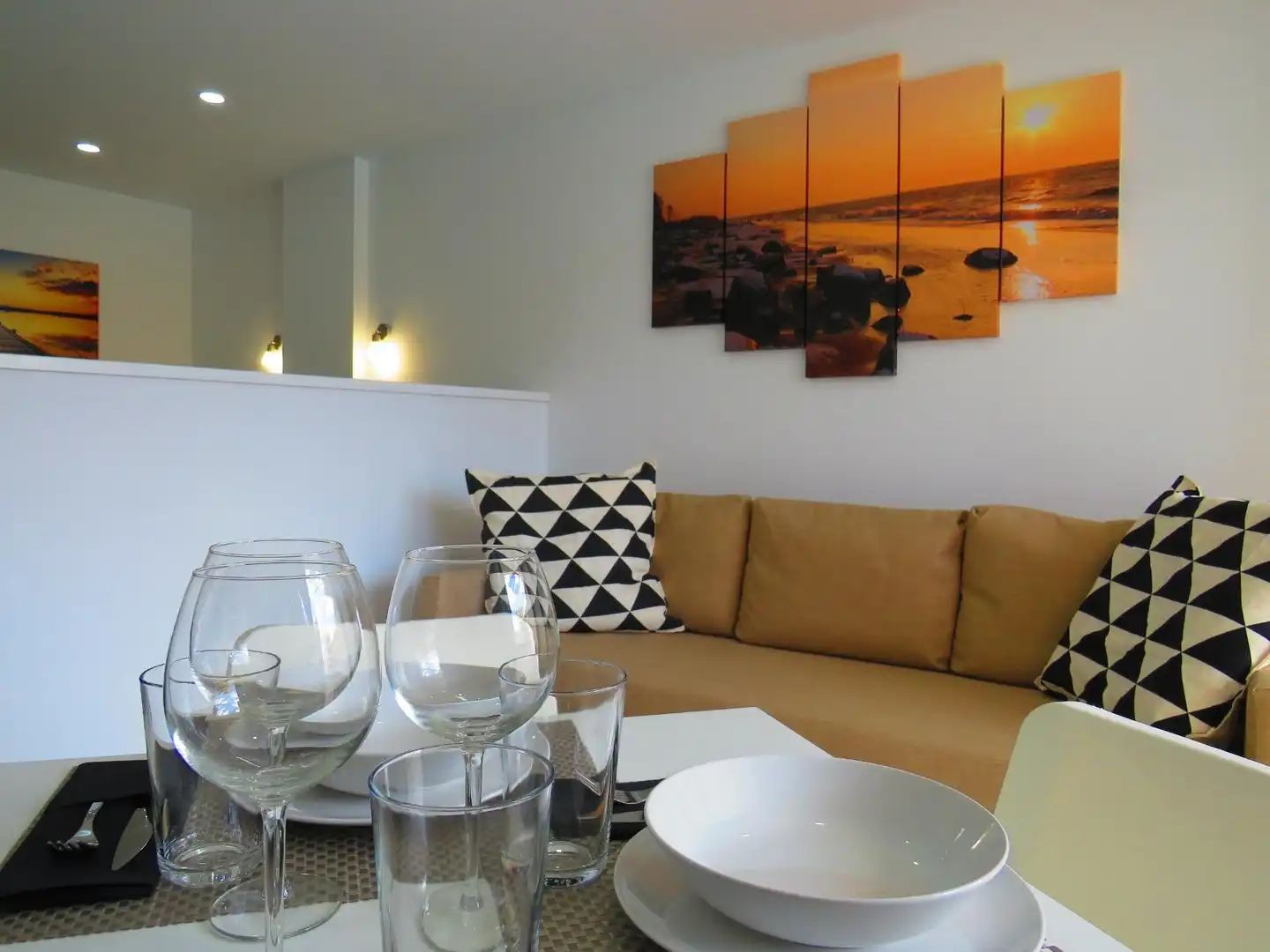 Wohnzimmer von Wohnung zur Miete in San Bartolomé de Tirajana mit Terrasse, Möbliert und Balkon