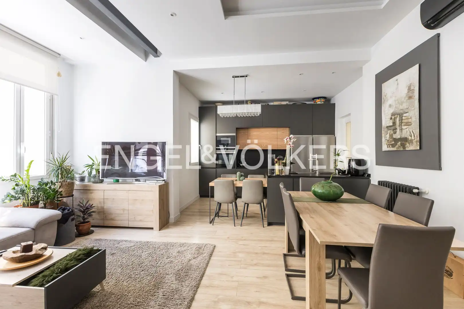 Wohnzimmer von Wohnung zur Miete in Madrid mit Klimaanlage, Heizung und Möbliert