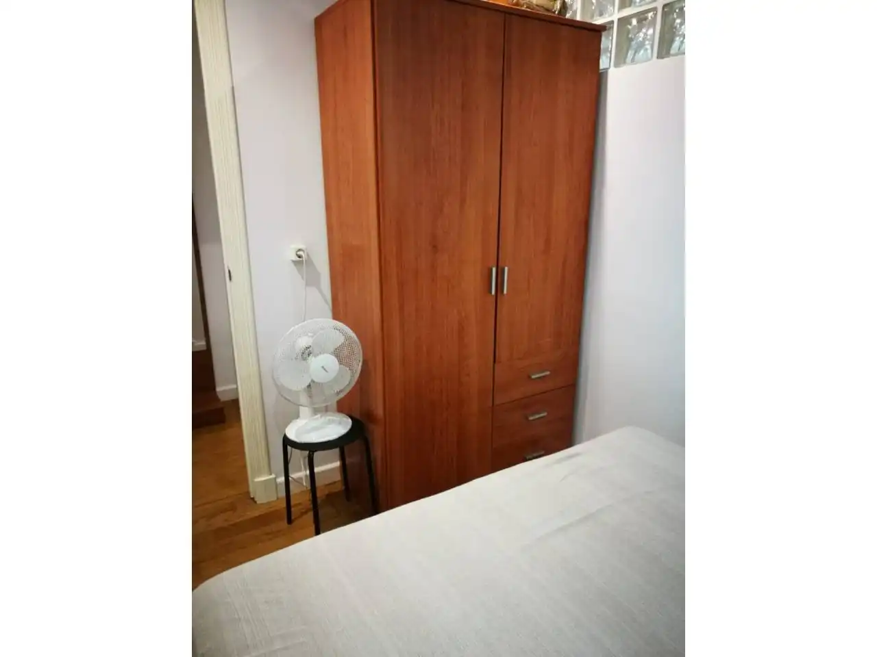 Schlafzimmer von Wohnung zur Miete in Cádiz mit Heizung, Möbliert und Balkon