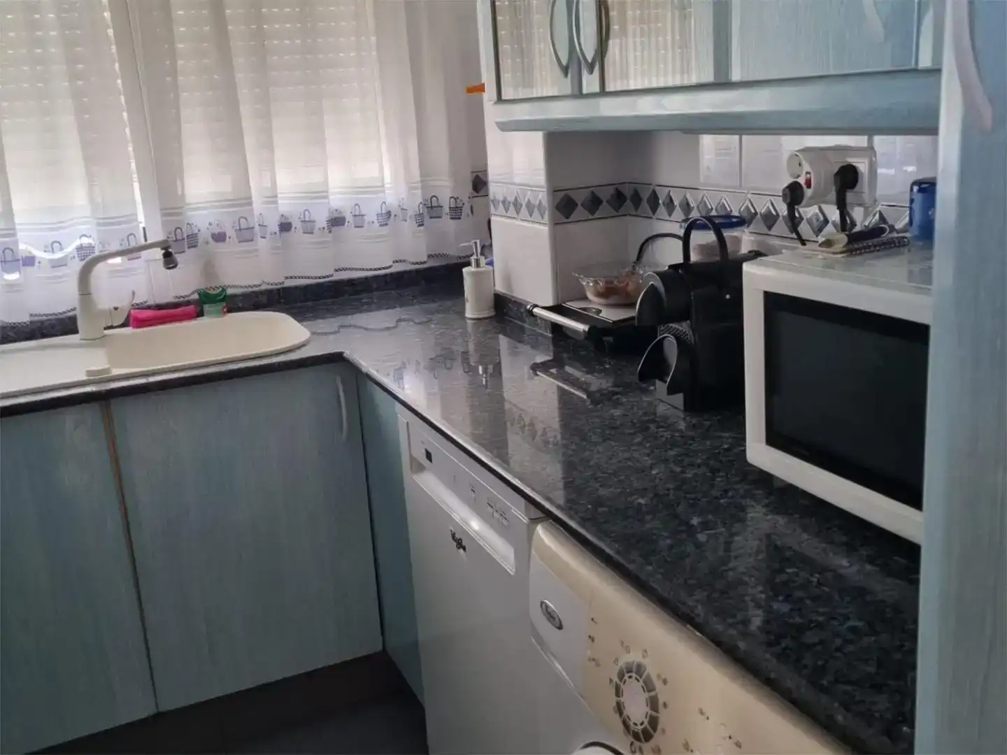 Cuina de Apartament de lloguer en El Puig de Santa Maria amb Aire condicionat, Jardí privat i Terrassa