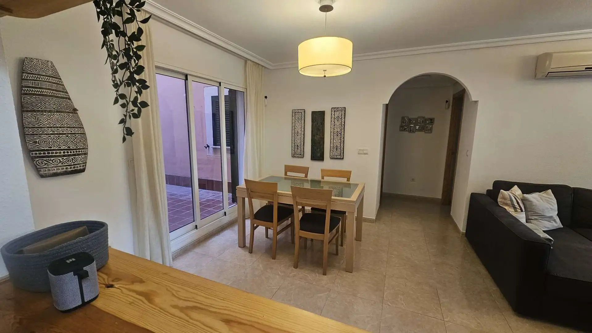 Esszimmer von Erdgeschoss zum Verkauf in Manacor mit Klimaanlage, Terrasse und Möbliert