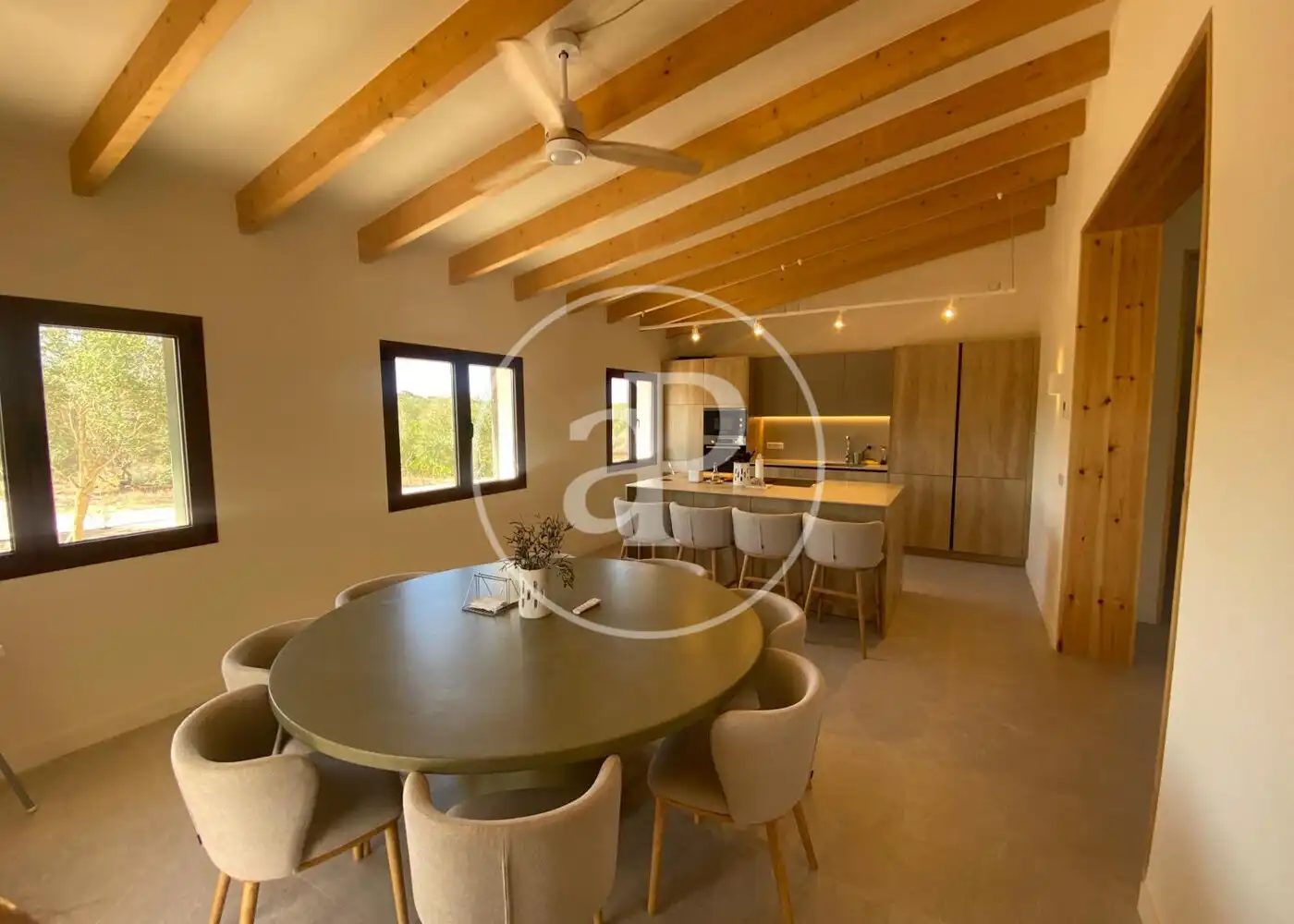 Dining room of Houses for rent in Campos  with Air Conditioner, Heating and Private garden