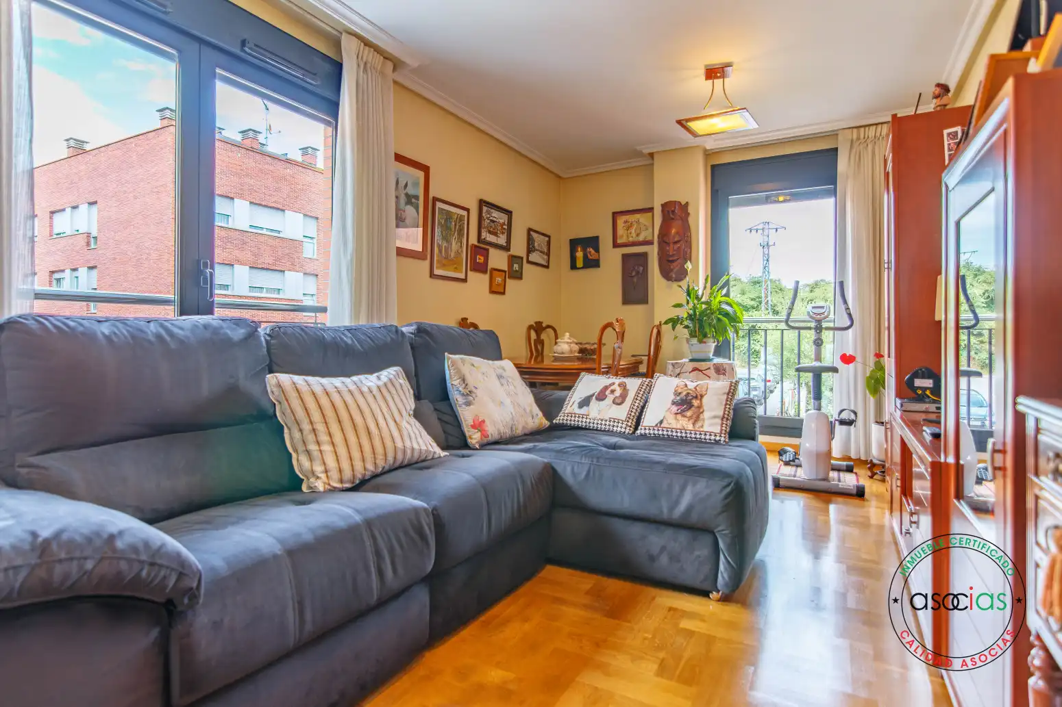 Living room of Flat for sale in Siero  with Heating, Terrace and Storage room