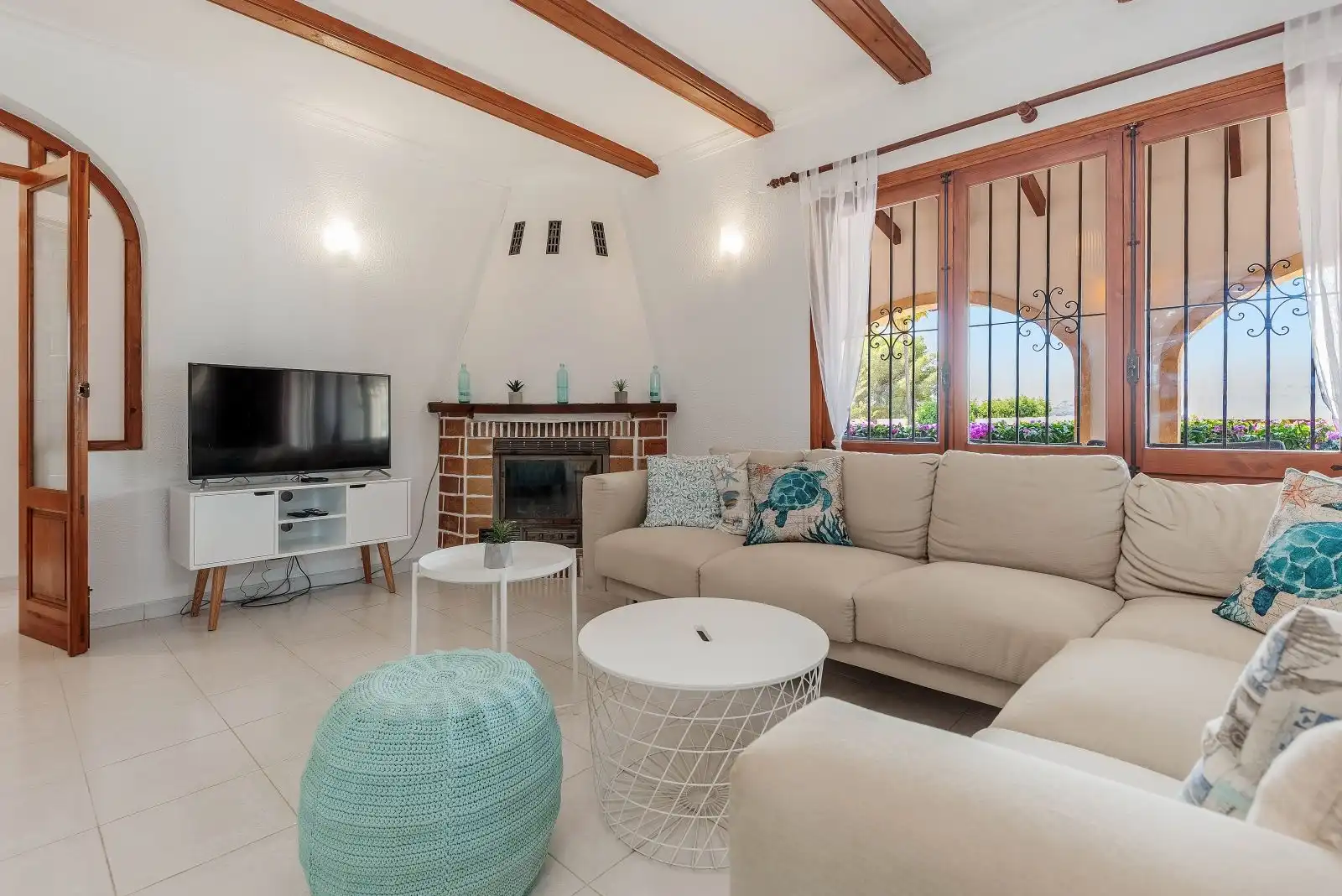 Sala de estar de Casa o chalet en venta en Moraira con Aire acondicionado, Calefacción y Terraza