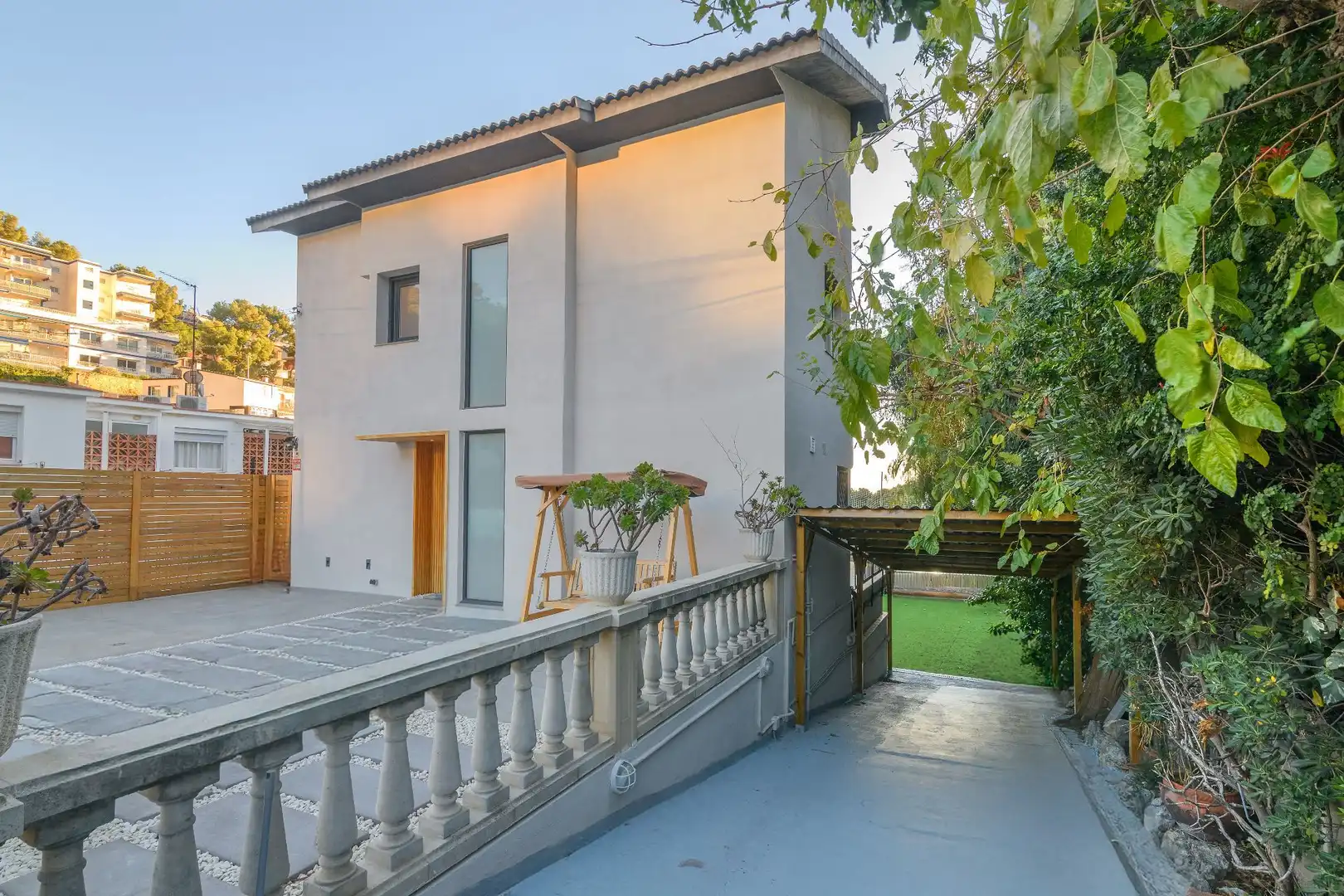 Exterior view of Houses for rent in Castelldefels  with Air Conditioner, Heating and Private garden