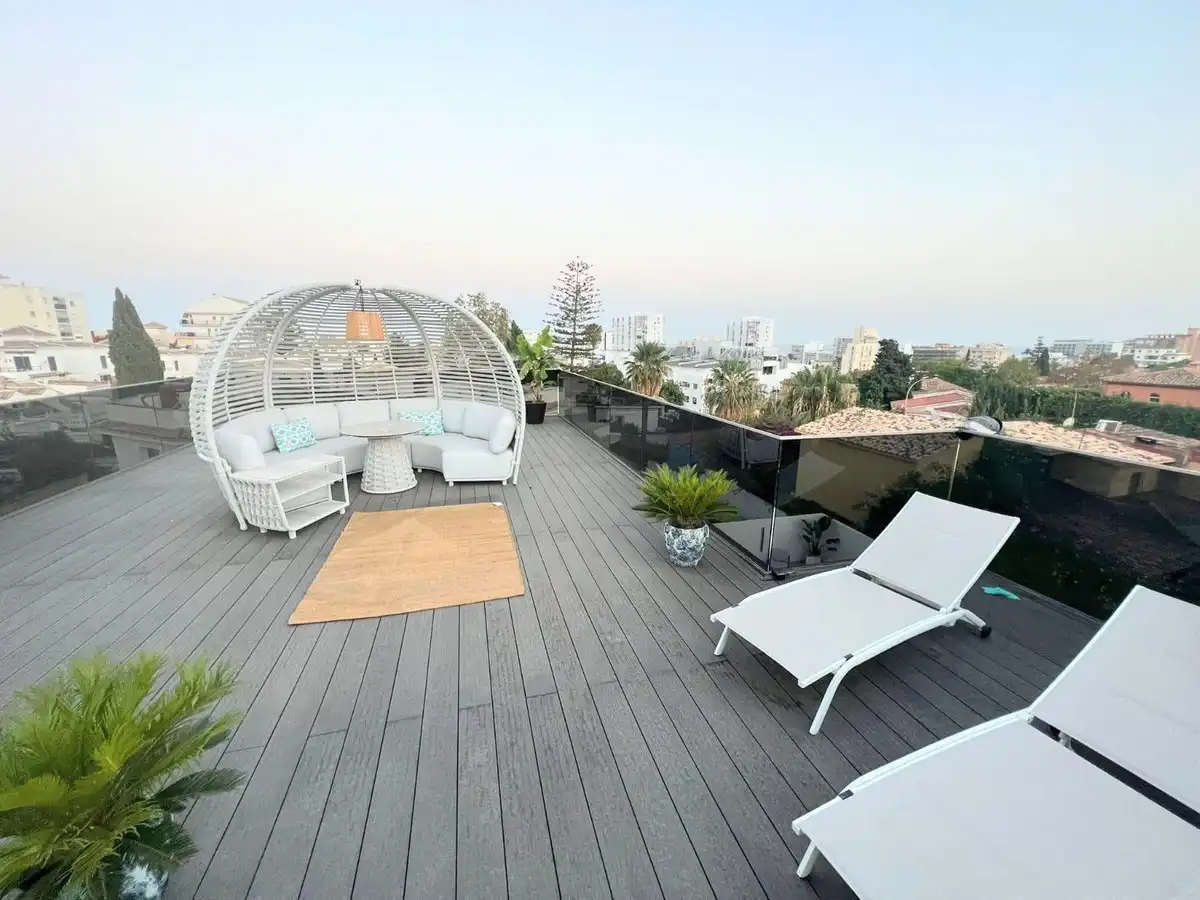 Terraza de Casa o chalet en venta en Benalmádena con Aire acondicionado, Calefacción y Jardín privado
