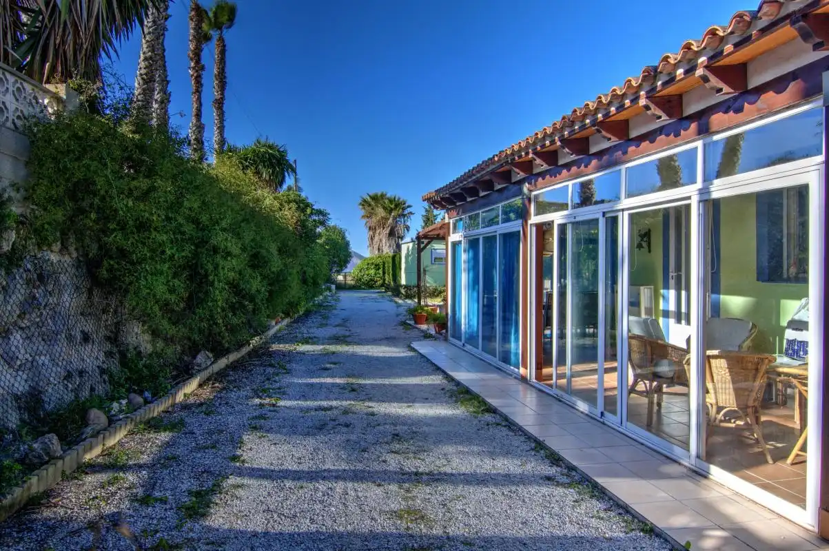 Exterior view of Houses for sale in Benitachell / El Poble Nou de Benitatxell  with Air Conditioner, Heating and Private garden