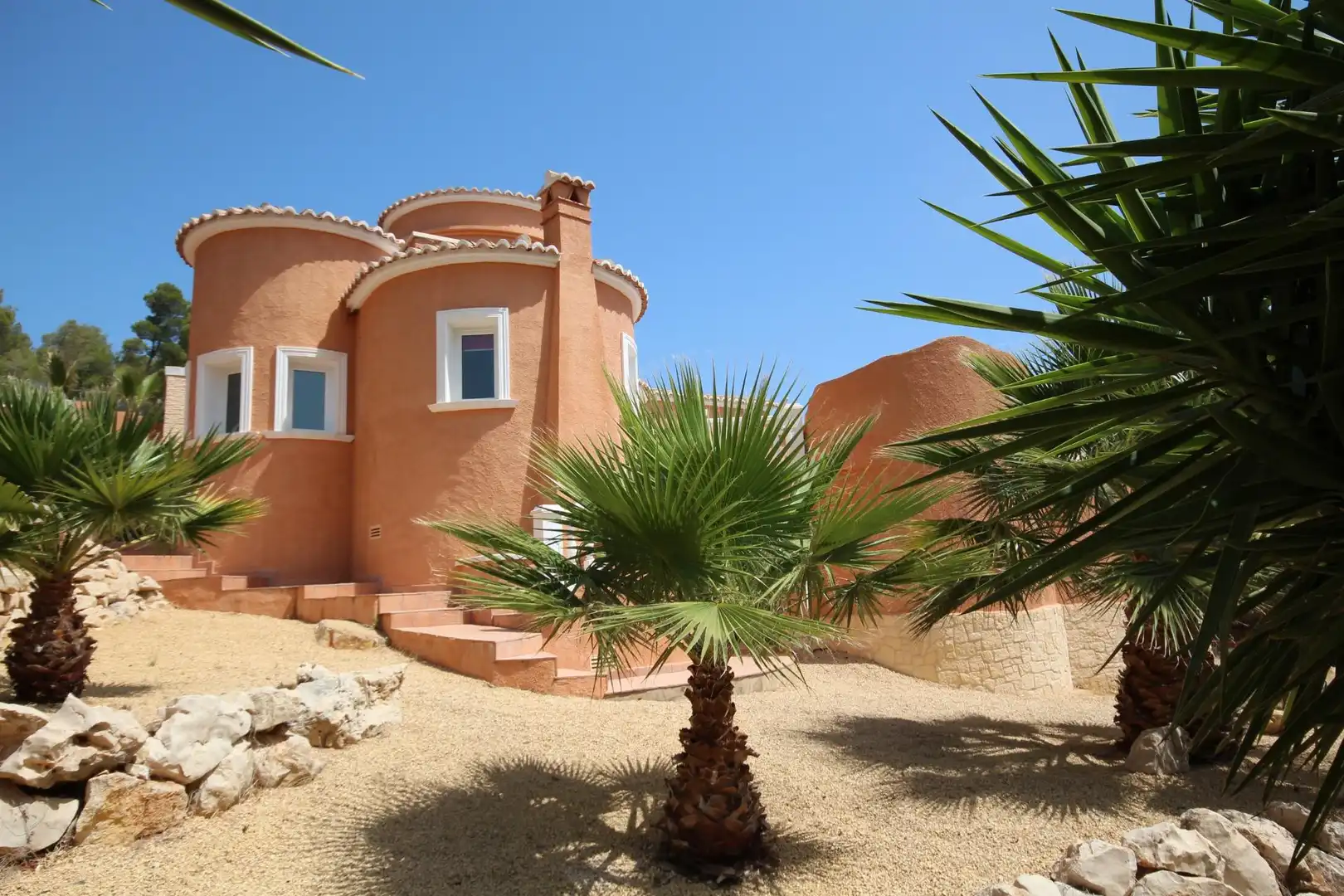 Vista exterior de Casa o xalet en venda en Jávea / Xàbia amb Calefacció, Jardí privat i Terrassa