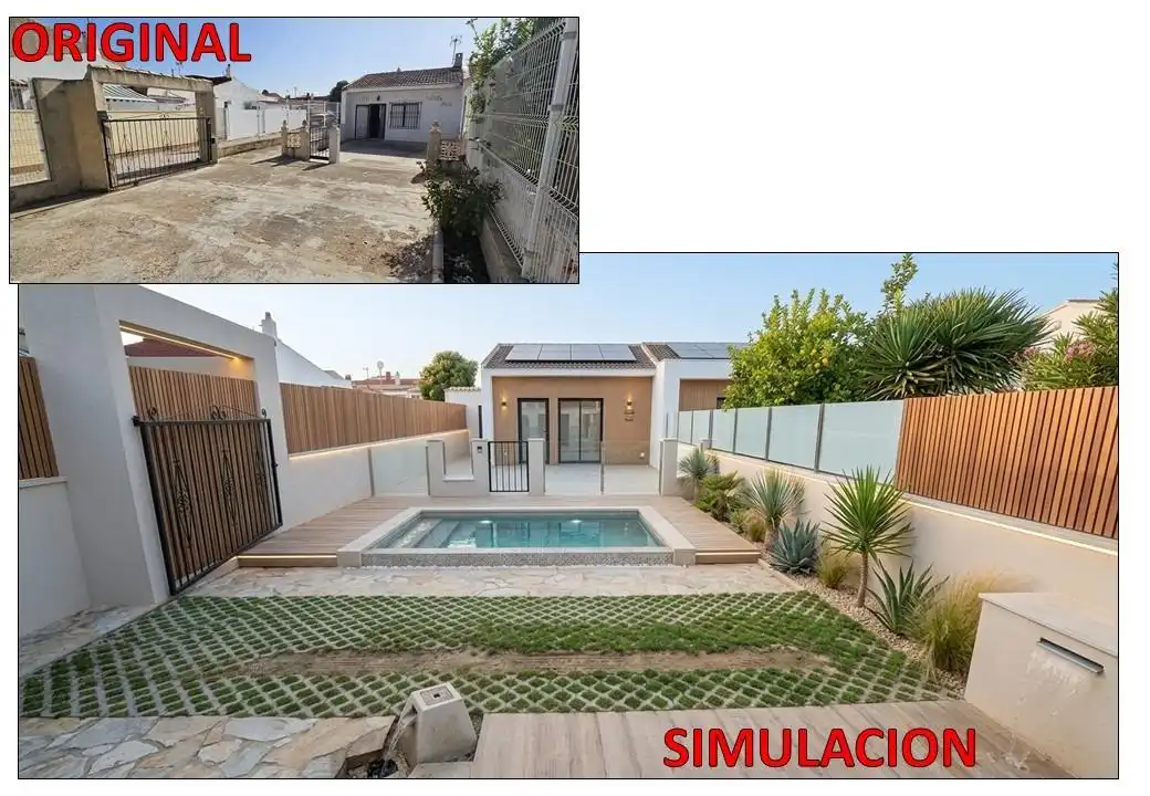 Jardín de Casa adosada en venta en Torrevieja con Jardín privado, Trastero y Amueblado