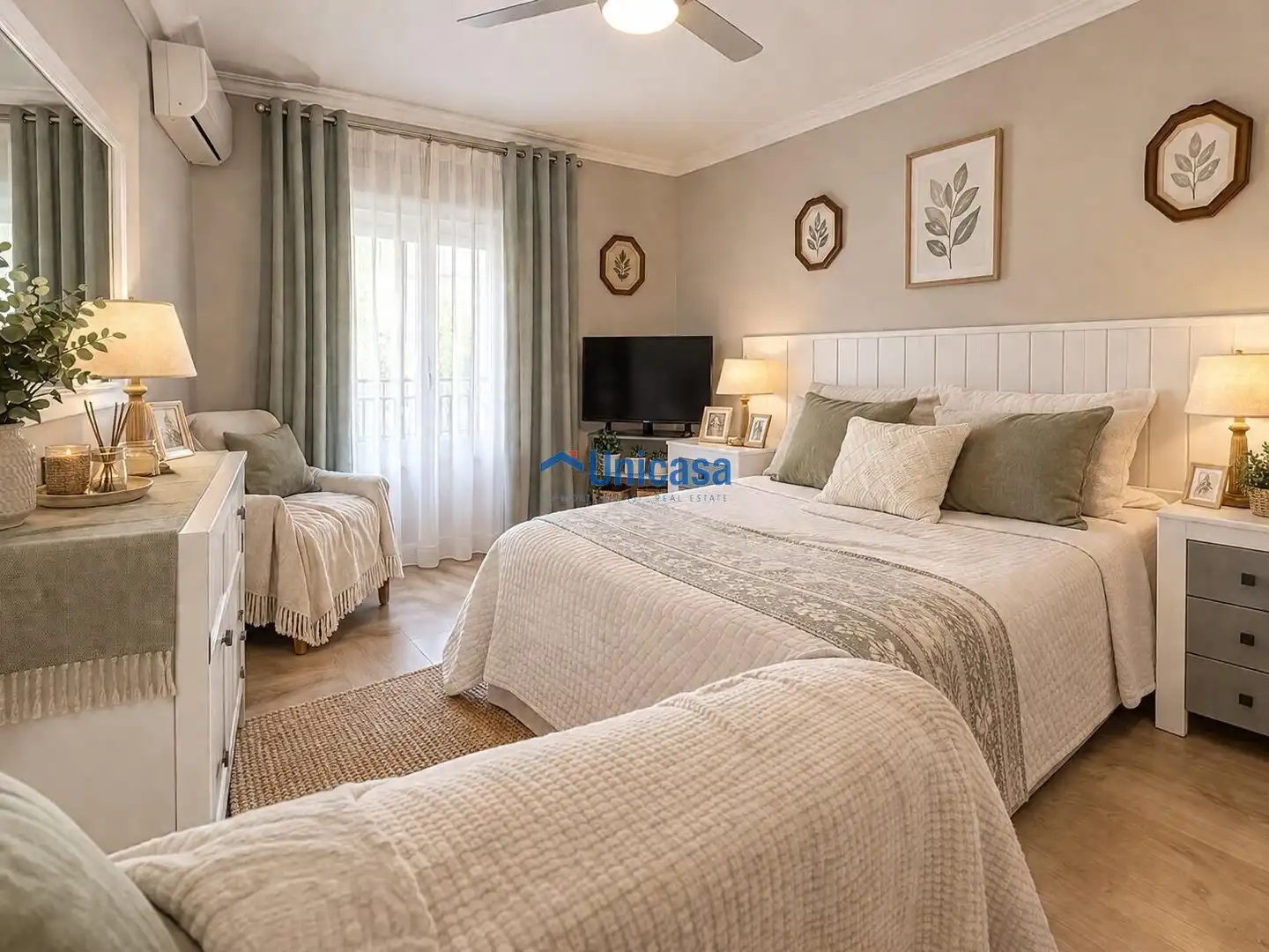 Bedroom of Detached homes for sale in Málaga  with Air Conditioner, Heating and Storage room