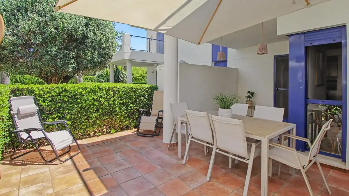 Terraza de Apartamento en venta en Dénia con Aire acondicionado, Calefacción y Jardín privado