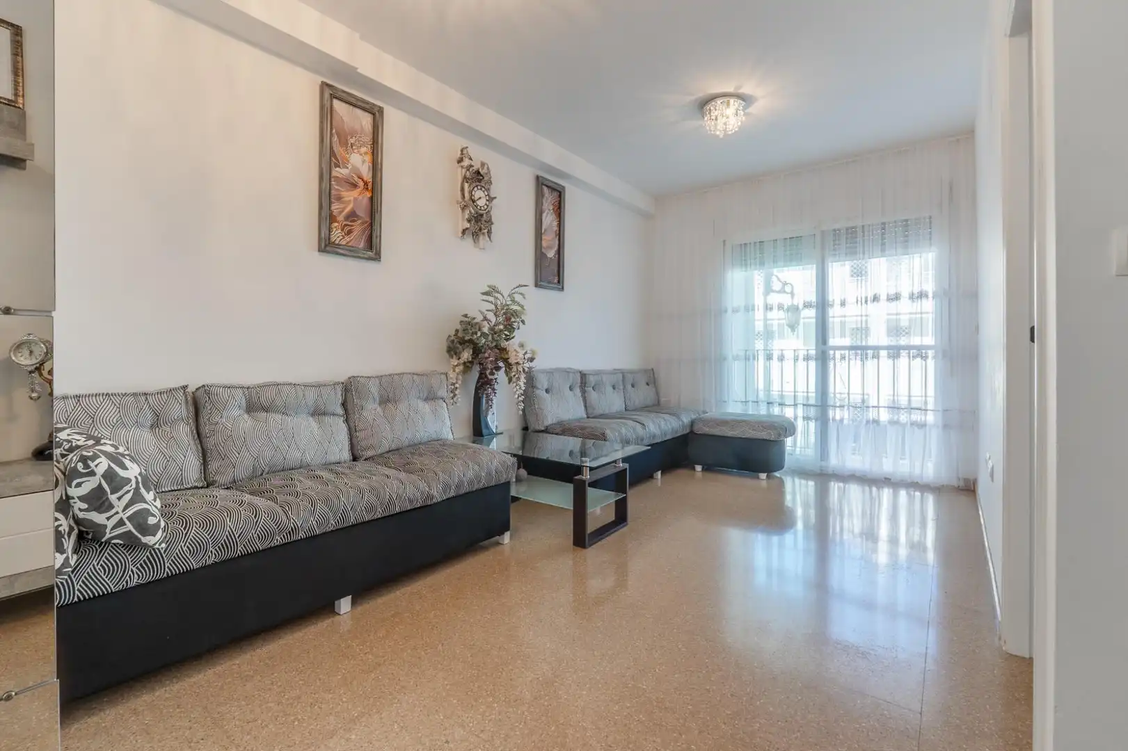 Living room of Flat for sale in Gualchos  with Air Conditioner, Storage room and Furnished