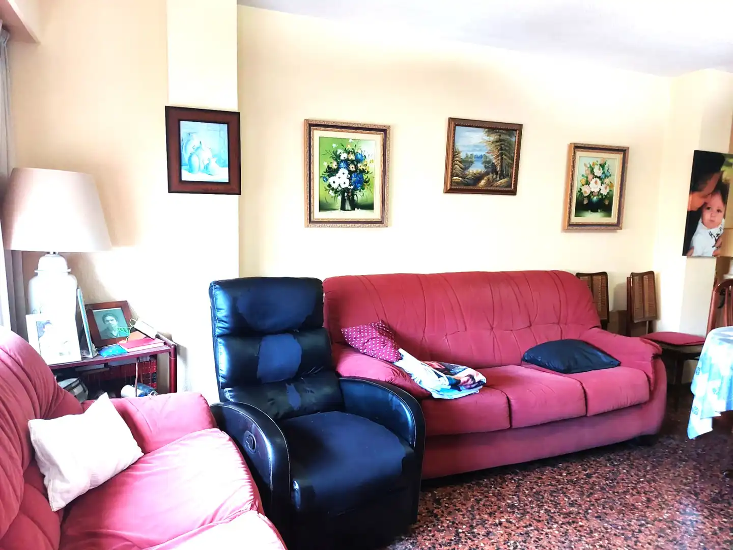 Sala de estar de Piso en venta en Valencia con Aire acondicionado, Horno y Balcón