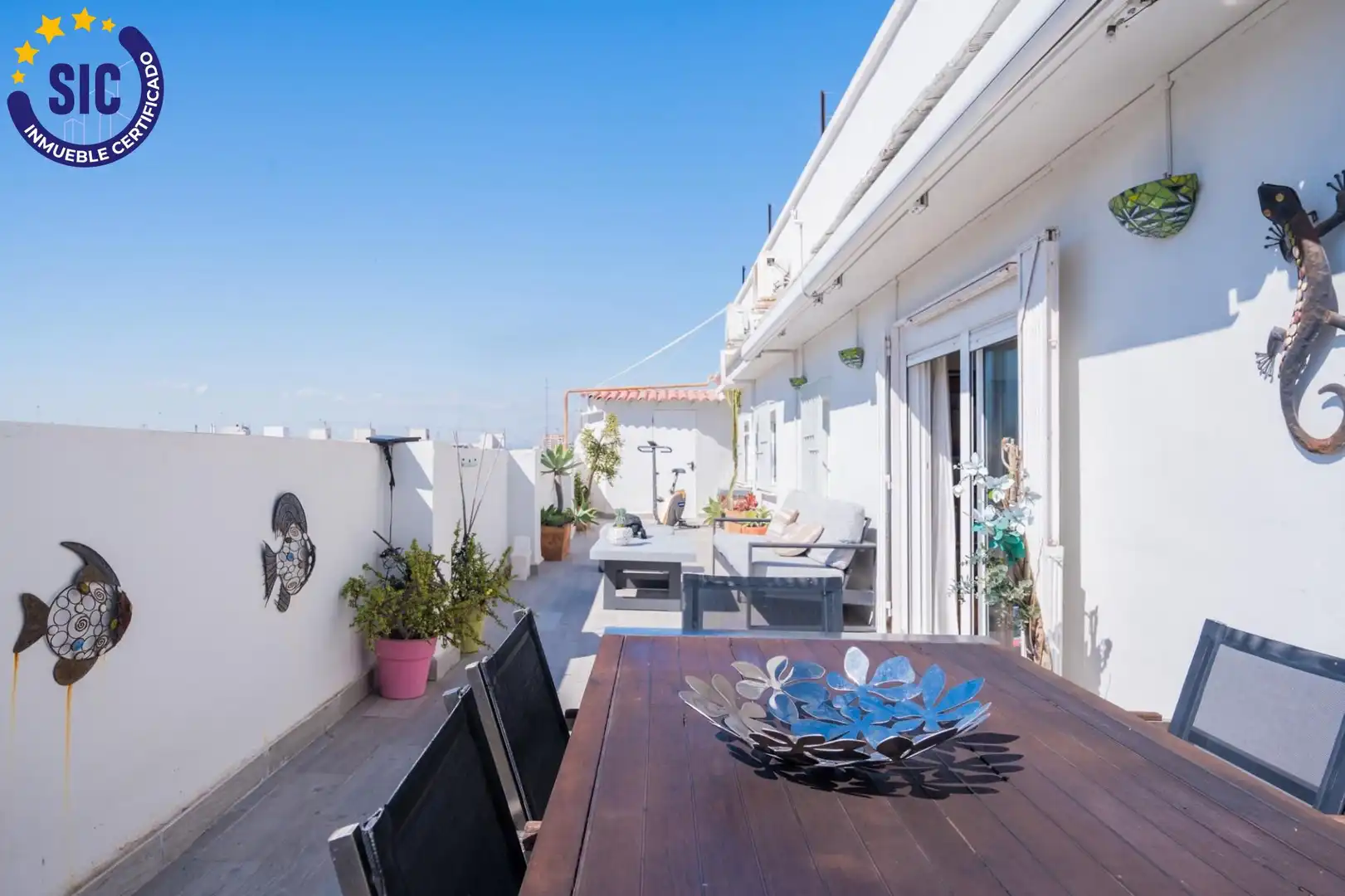Terraza de Ático en venta en Valencia con Aire acondicionado, Calefacción y Parquet