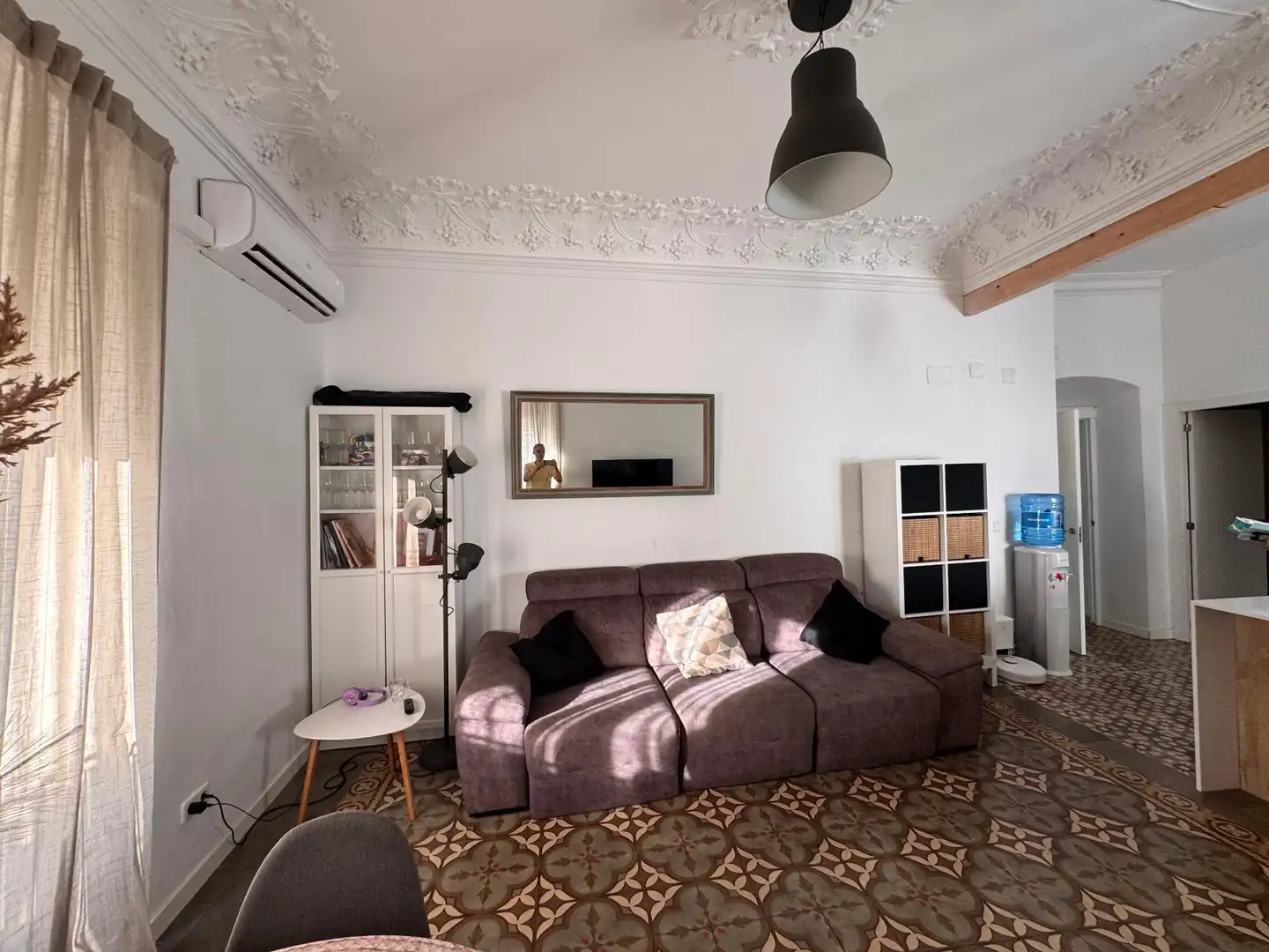 Living room of Flat for sale in Cubelles  with Air Conditioner and Balcony