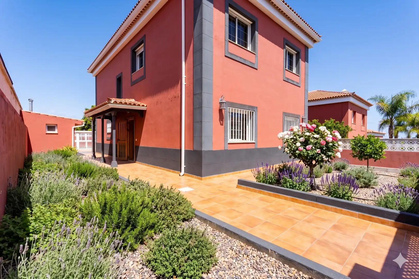 Vista exterior de Casa o chalet en venta en Tacoronte con Jardín privado, Terraza y Piscina