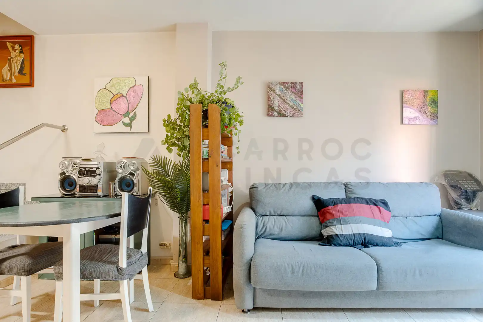 Living room of Duplexes for sale in Canovelles  with Terrace, Furnished and Balcony