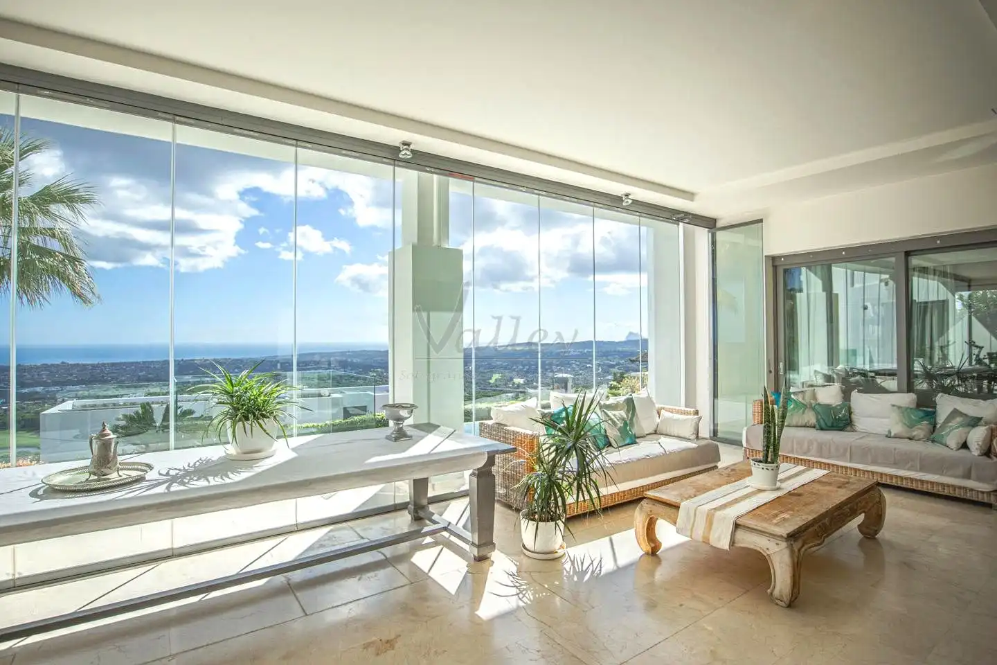 Sala de estar de Casa o chalet de alquiler en Sotogrande con Aire acondicionado, Jardín privado y Terraza