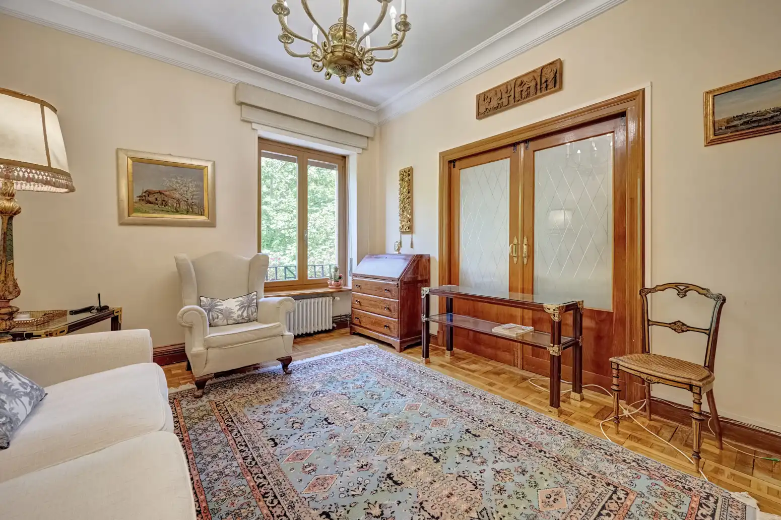Sala d'estar de Pis en venda en  Pamplona / Iruña amb Calefacció, Parquet i Traster