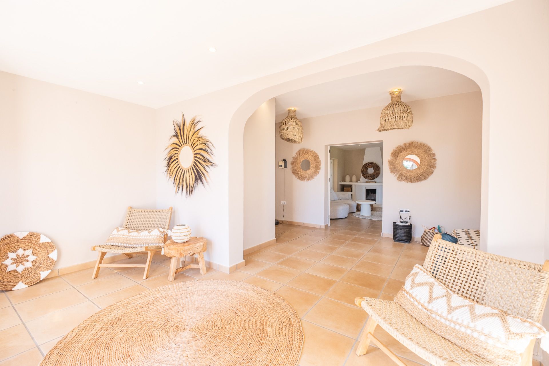 Sala d'estar de Casa o xalet en venda en Calvià amb Aire condicionat, Calefacció i Terrassa