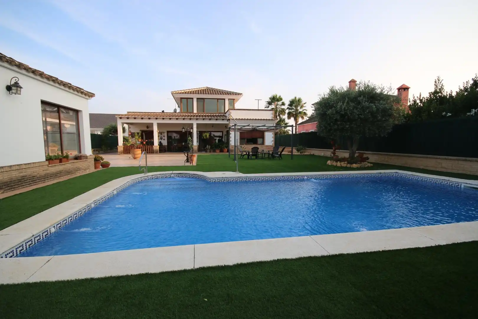 Swimming pool of Houses for sale in Lepe  with Air Conditioner, Heating and Private garden
