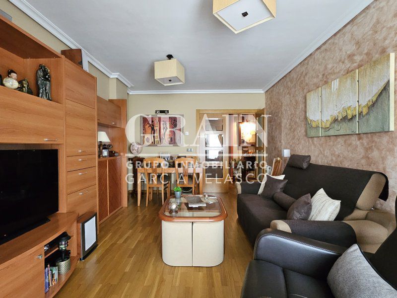 Living room of Flat for sale in  Albacete Capital  with Heating, Storage room and Balcony