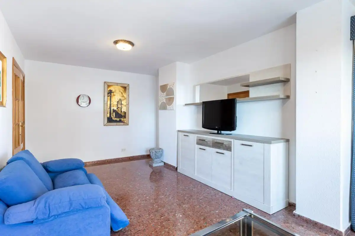 Living room of Flat for sale in La Pobla de Farnals  with Heating, Private garden and Terrace