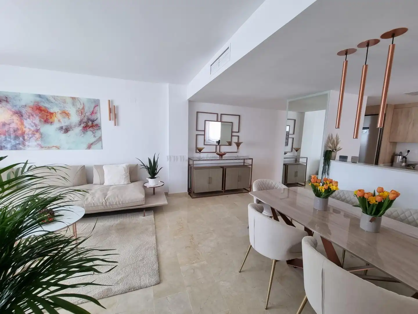 Wohnzimmer von Wohnungen zum Verkauf in Torrevieja mit Klimaanlage, Heizung und Abstellraum