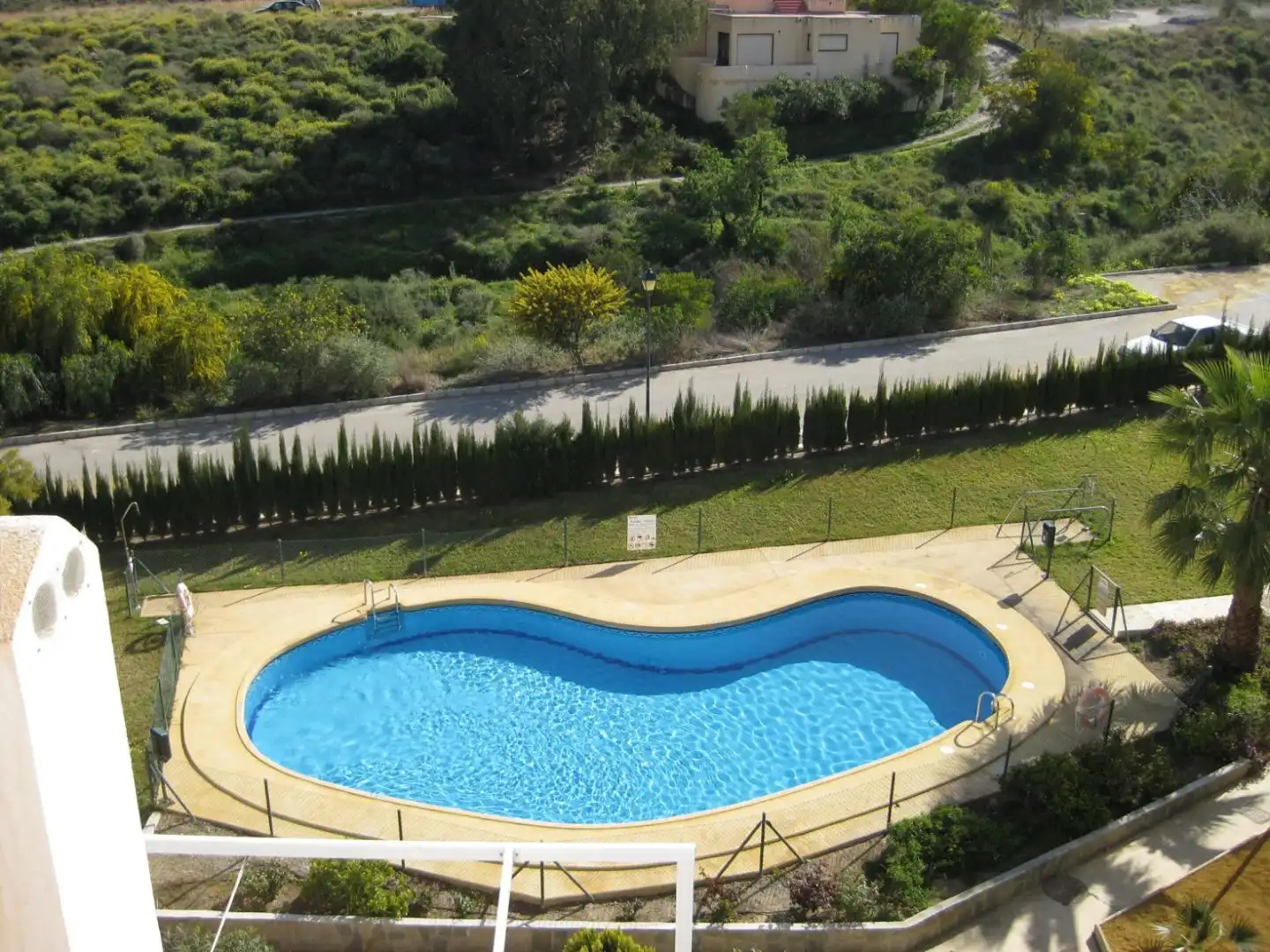 Piscina de Apartament de lloguer en Mojácar amb Aire condicionat, Jardí privat i Terrassa