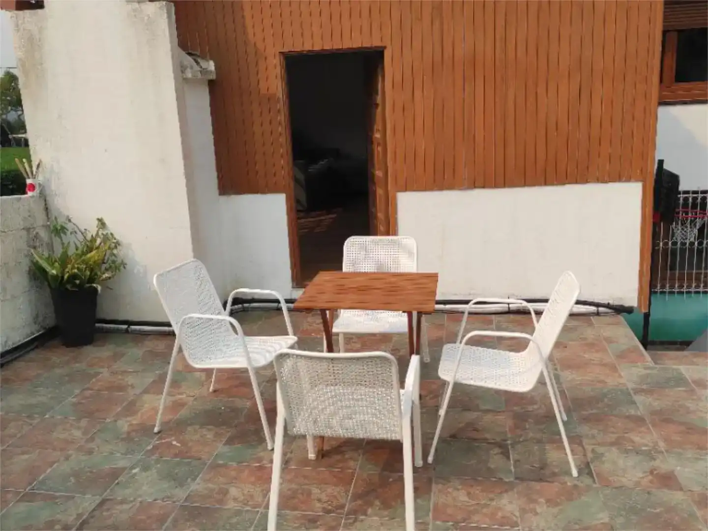 Terrace of Study for rent in Oleiros  with Private garden, Parquet flooring and Furnished