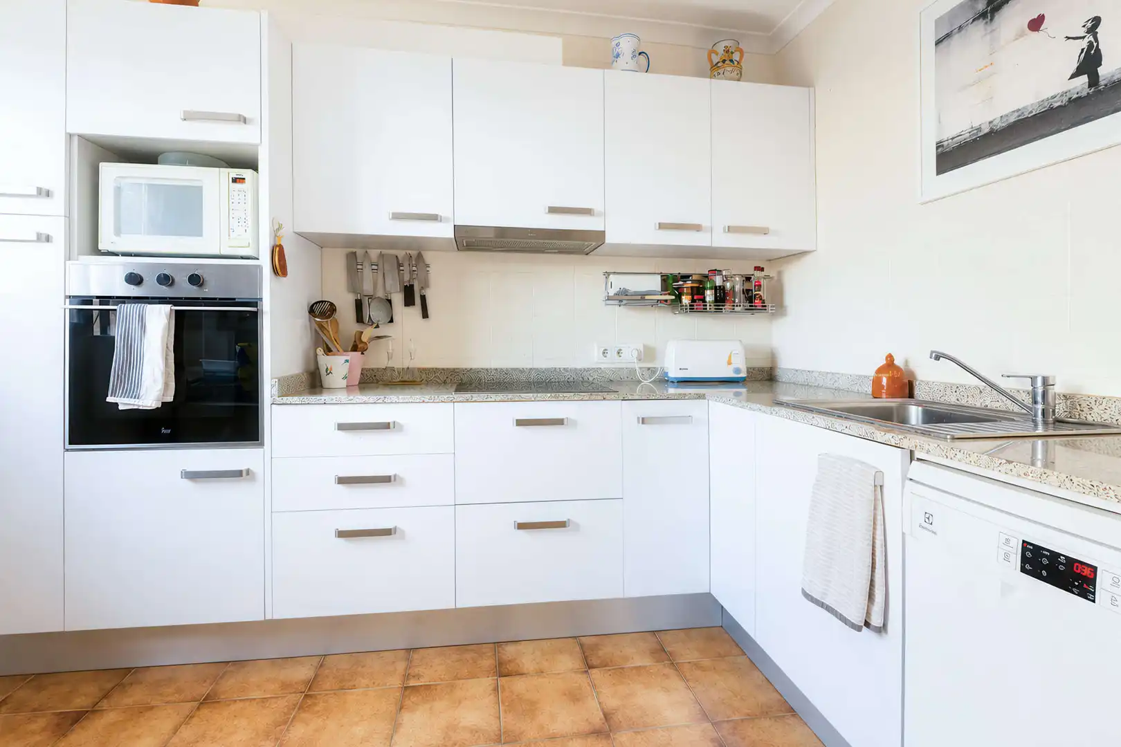 Küche von Einfamilien-Reihenhaus zur Miete in Capdepera mit Terrasse und Möbliert