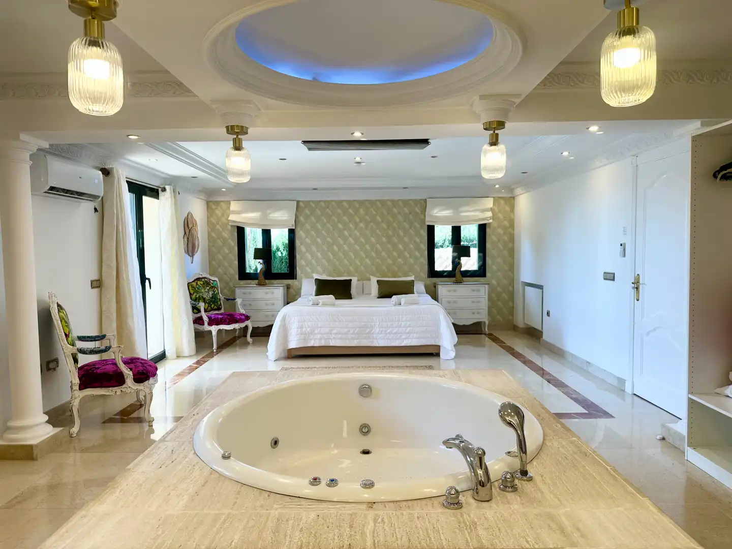 Bedroom of Houses for rent in Marbella  with Air Conditioner, Heating and Private garden