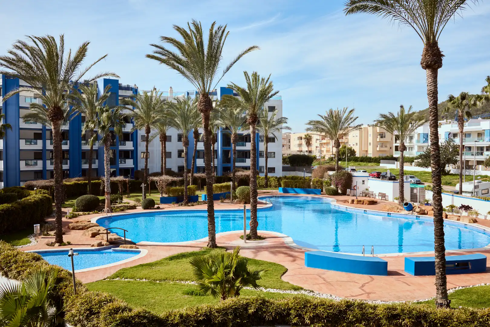 Piscina de Pis en venda en Santa Eulària des Riu amb Aire condicionat, Calefacció i Terrassa