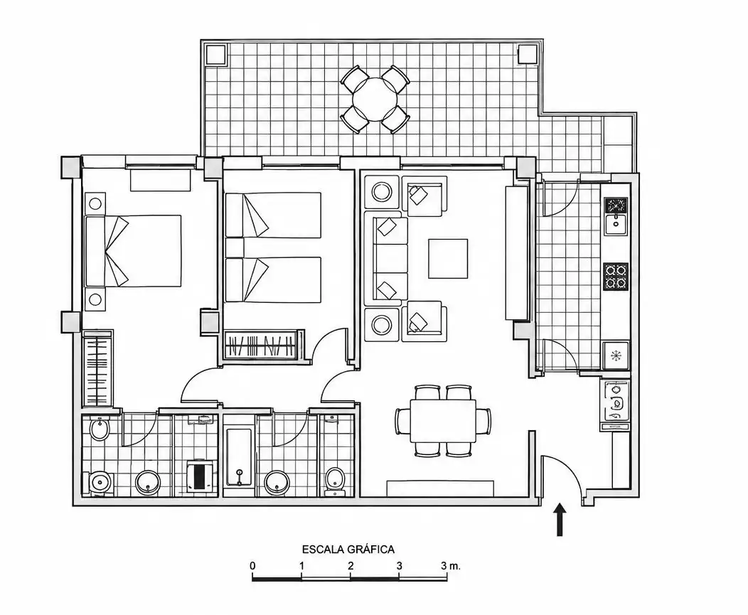 Apartament amb terrassa en venda a Montañar - El Arenal, imagen 17