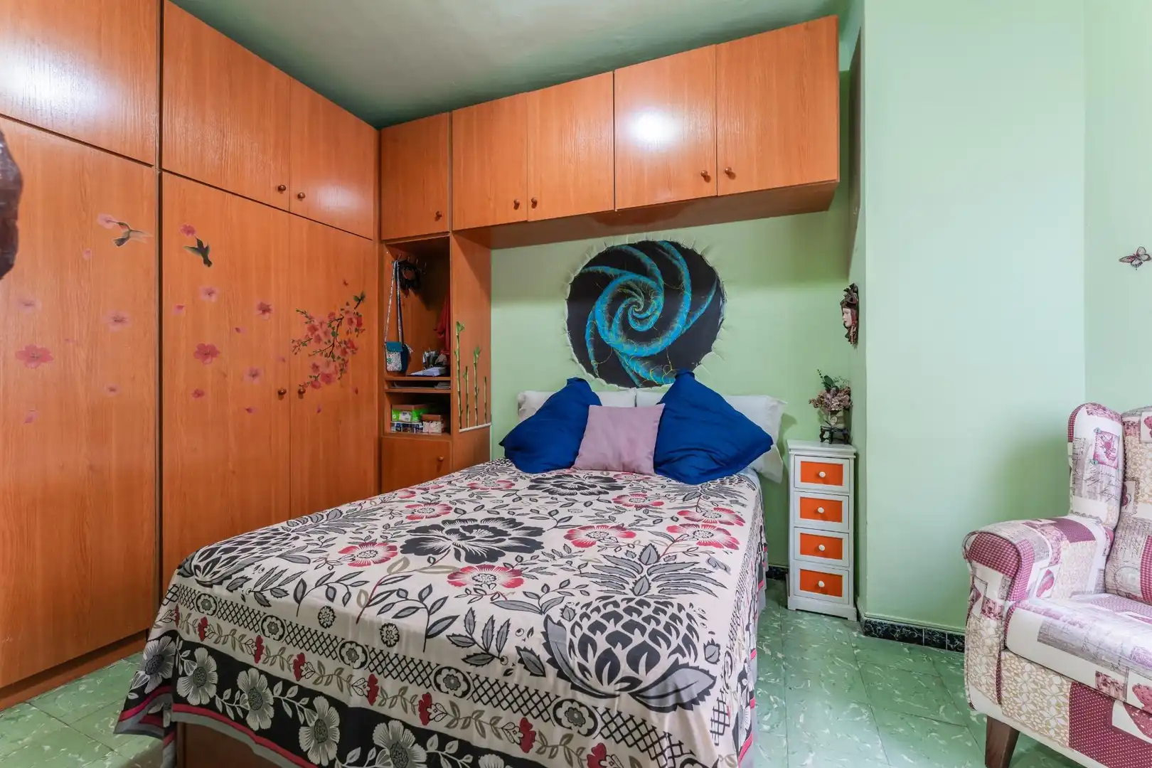 Schlafzimmer von Wohnung zum Verkauf in Barcelona mit Klimaanlage