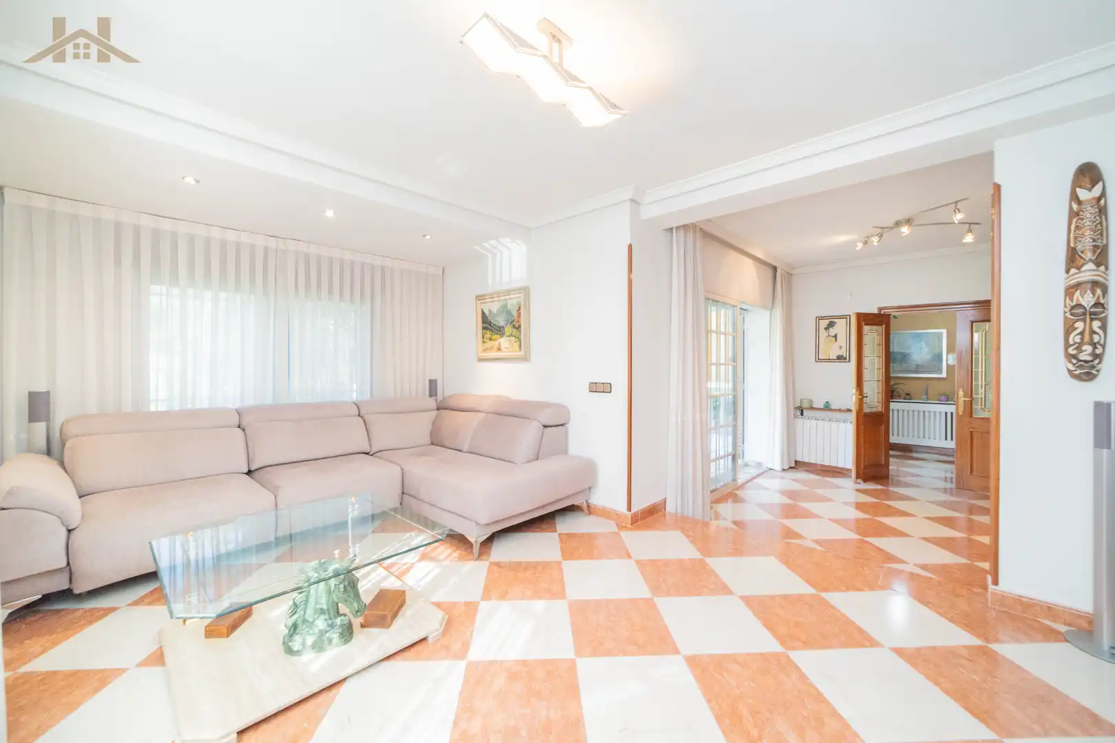 Living room of Houses for sale in Villaviciosa de Odón  with Heating, Private garden and Terrace