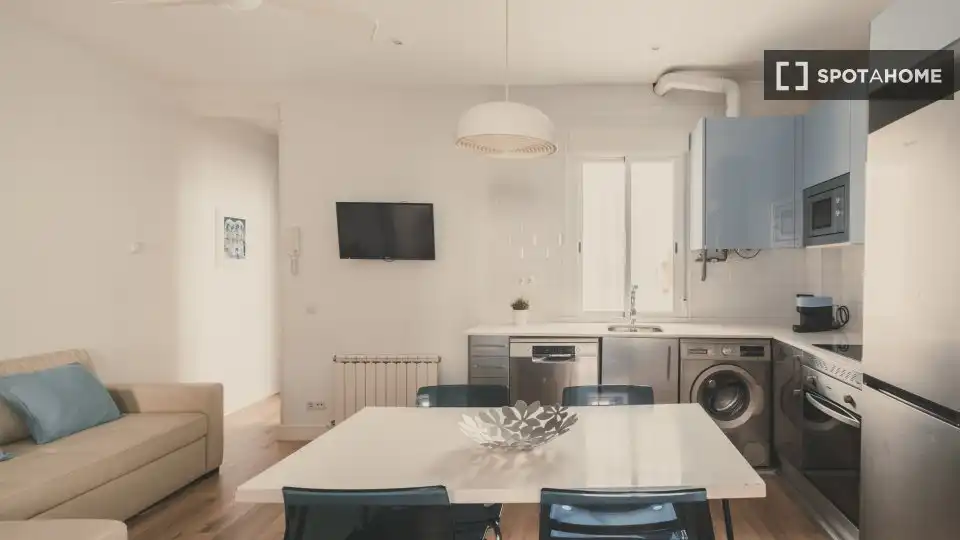 Kitchen of Flat for rent in Madrid  with Air Conditioner, Heating and Furnished