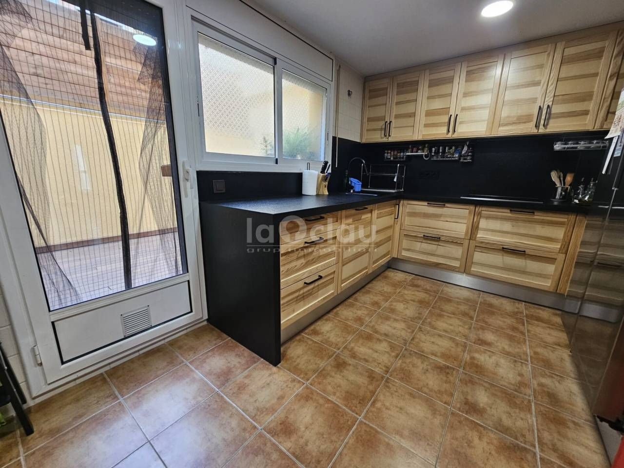 Kitchen of Single-family semi-detached for sale in Tona  with Heating, Parquet flooring and Terrace