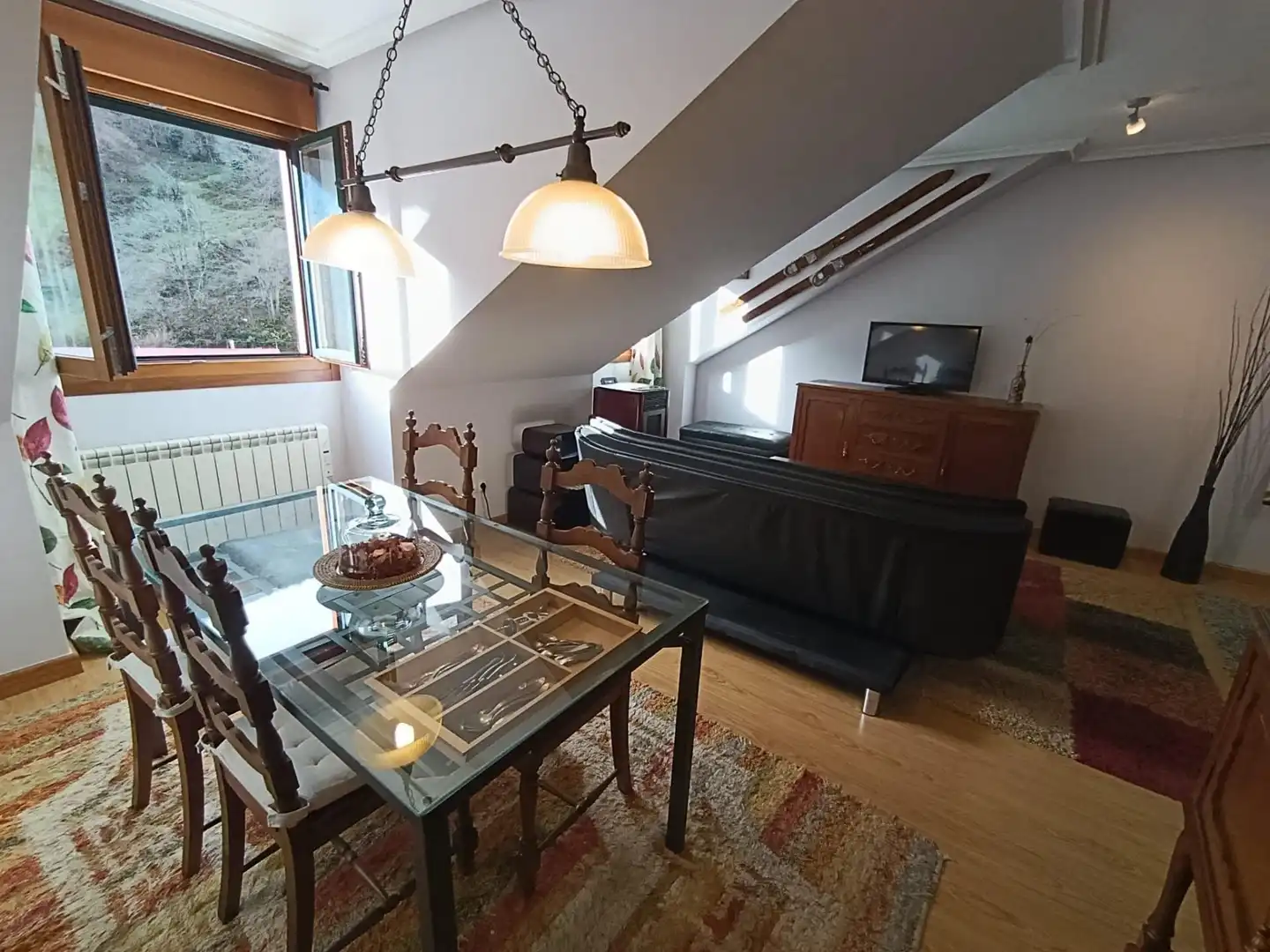 Living room of Apartments for sale in Aller  with Furnished