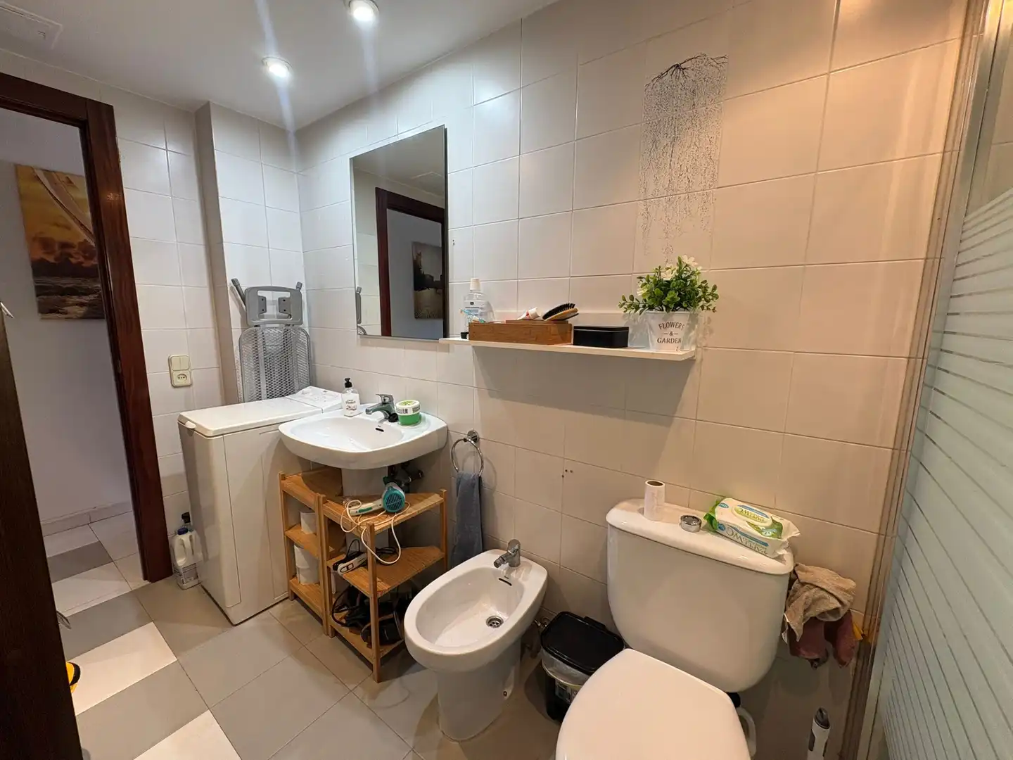 Badezimmer von Wohnung zum Verkauf in Salou mit Klimaanlage, Heizung und Terrasse