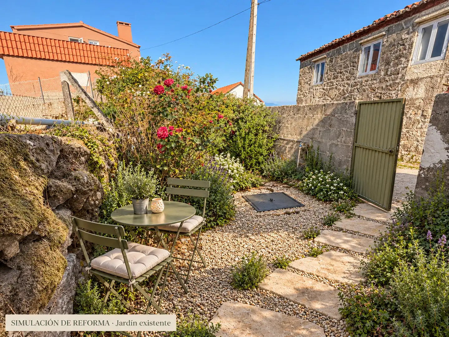 Terraza de Finca rústica en venta en Baiona con Jardín privado